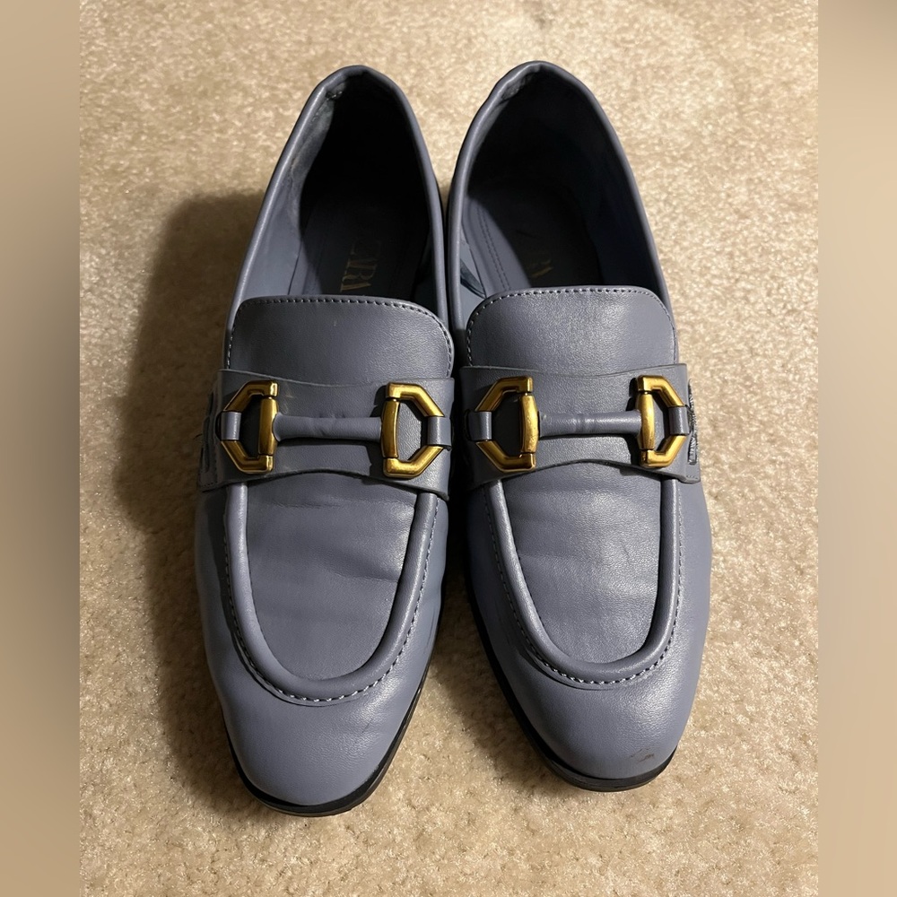Zara blue loafers - woman size 38